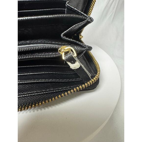 Kate Spade Nylon Backpack & Wallet Set Black Gold Zip WKRU4717 main image 4